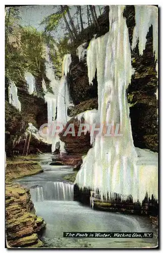 Cartes postales The Pools In Winter Wackins Glen N Y