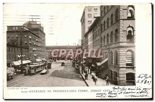 Cartes postales Entrance To Pennsylvania Ferry Jersey City Tramway