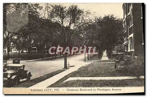 Cartes postales Kansas City Mo Gladstone Boulevard At Mersington Avenue