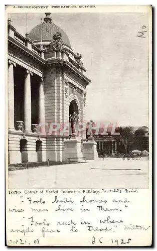 Cartes postales St Louis Corner Of Varied Industries Building