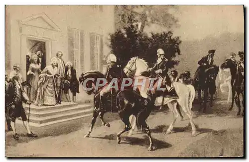 Cartes postales General Washington Presenting The Count De Rochambeau At Mount Vernon