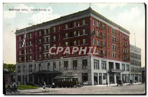 Cartes postales Montrose Hotel Cedar Rapids Tramway
