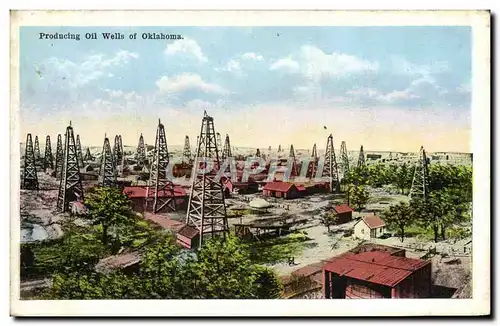 Cartes postales Producing ofi wells of Oklahoma Petrole