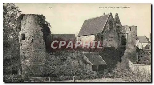 Cartes postales Grand Format Senlis Ruines Du Chateau 28 * 14 cm