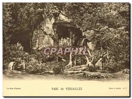 Cartes postales Grand Format Parc de Versailles Les bains d&#39Apollon 28 * 21 cm