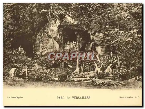 Cartes postales Grand Format Parc de Versailles Les bains d'Apollon 28 * 21 cm