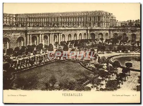 Cartes postales Grand Format Versailles Palais Le chateau de l&#39Orangerie 28 * 21 cm