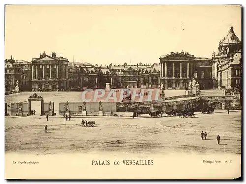 Cartes postales Grand Format Versailles de Palais La facade principale 28 * 21 cm