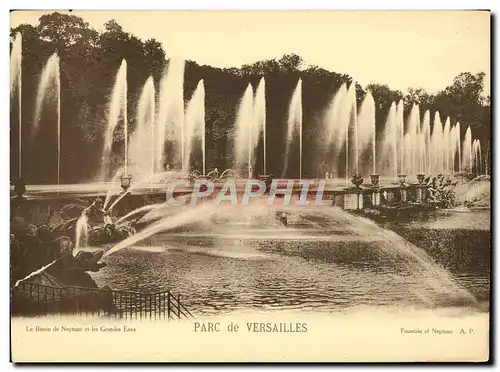 Ansichtskarte AK Grand Format Versailles Palais Le bassin de Neptune et les grandes eaux 28 * 21 cm