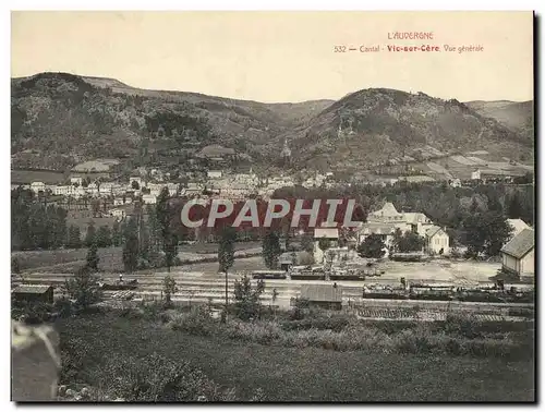 Cartes postales Grand Format L'Auvergne Cantal Vic sur Cere Vue Generale 28 * 23 cm