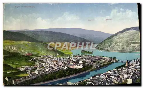 Cartes postales Grand Format double Bingen Mit Naheinundung 44.5 * 13 cm