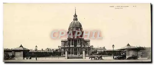 Cartes postales Grand Format Paris L&#39Hotel des Invalides 28.5 * 11 cm