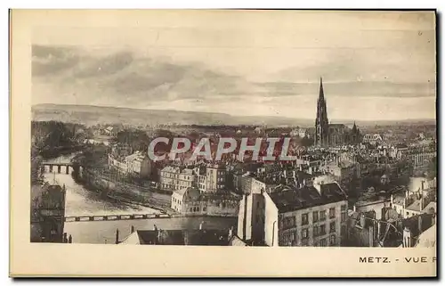 Ansichtskarte AK double Grand Format Metz Vue Panoramique 45 * 14 cm