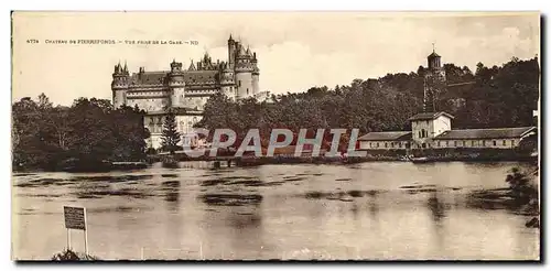 Cartes postales Grand Format Chateau De Pierrefonds Vue Prise de la gare 28 * 14 cm