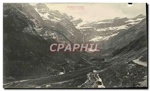 Cartes postales Grand Format Le cirque de Gavarnie 25 * 15 cm