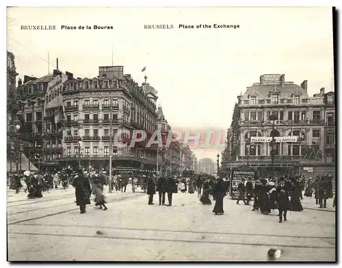 Cartes postales Grand Format Bruxelles Place de la Bourse 18 * 14 cm