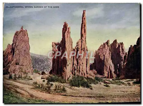 Cartes postales Grand Format Cathedral Spires Garden of the Gods 20 * 14.5 cm