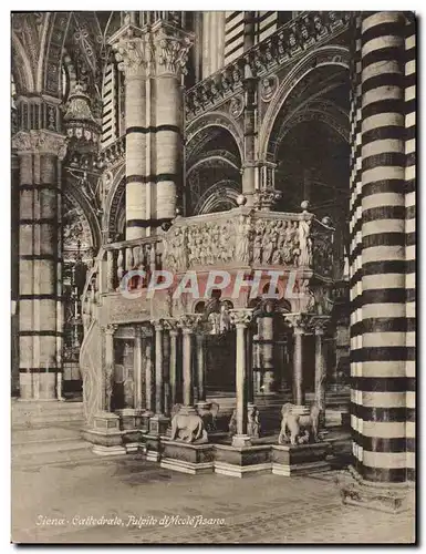 Ansichtskarte AK Grand Format Siena Cattedrale Pulpito di Nicolo Pisano 15 * 20 cm