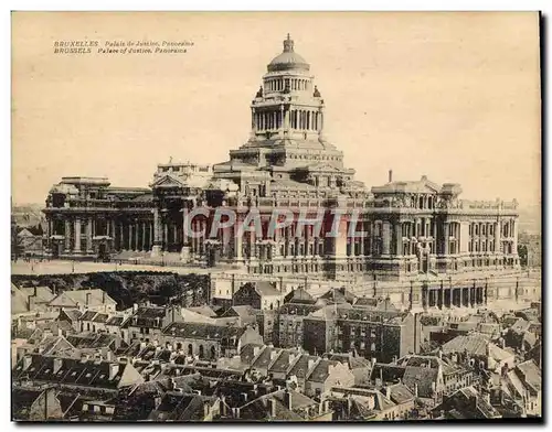 Cartes postales Grand Format Bruxelles Palais de Justice Panorama 18 * 14 cm