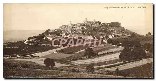 Ansichtskarte AK Grand Format Vezelay Panorama 28 * 14 cm