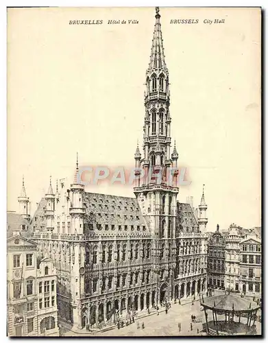 Ansichtskarte AK Grand Format Bruxelles Hotel De Ville 18 * 14 cm