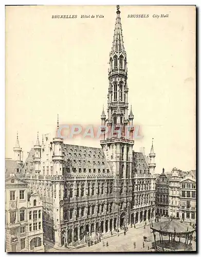 Cartes postales Grand Format Bruxelles Hotel De Ville 18 * 14 cm