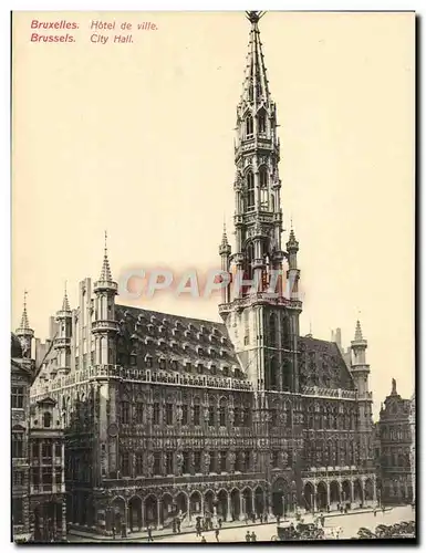 Ansichtskarte AK Grand Format Bruxelles Hotel De Ville 18 * 14 cm