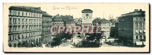 Cartes postales Grand Format Gruss Aus Munchen 28 * 9.5 cm