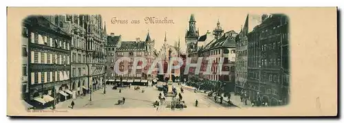 Cartes postales Grand Format Gruss Aus Munchen 28 * 9.5 cm