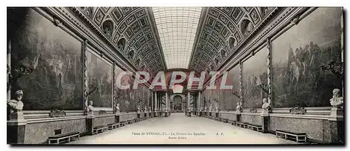 Ansichtskarte AK Grand Format Palais De Versailles La Galarie Des batailles 28 * 11 cm