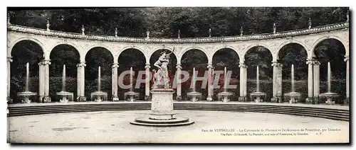 Ansichtskarte AK Grand Format Parc De Versailles La colonnade de Mansart et l&#39enlevement de Proserpine par Gir