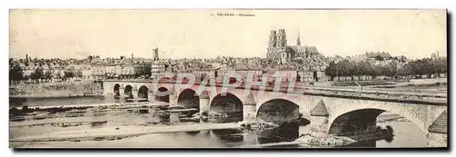 Ansichtskarte AK Grand Format Orleans Panorama 28 * 9 cm