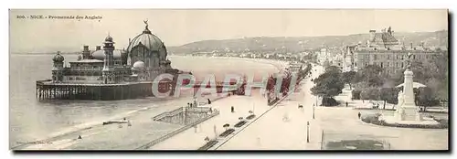 Cartes postales Grand Format Nice Promenade Des anglais 28 * 9 cm