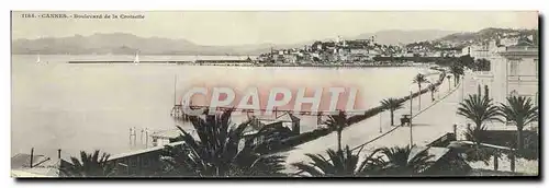 Cartes postales Grand Format Cannes Boulevard De La Crolsette 28 * 9 cm