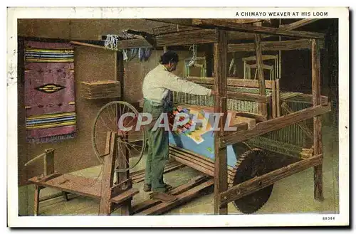Cartes postales A Chimayo Weaver At His Loom
