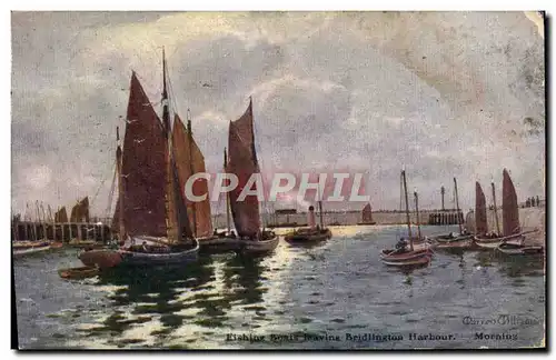 Cartes postales Shiping Boats Leavings Bridlington Harbour Morning