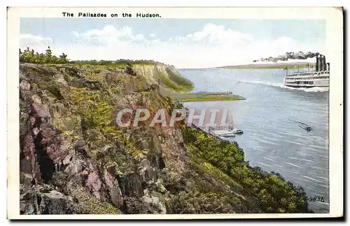 Cartes postales The Pallsades On The Hudson Bateau