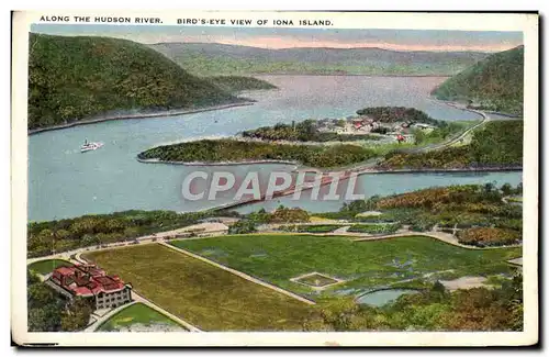 Cartes postales Along The Hudson River Bird&#39s Eye View Of Iona Island