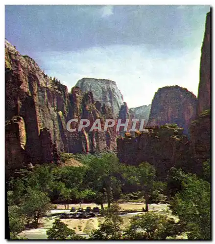 Moderne Karte Temple At Sinawava Zion National Park Utah