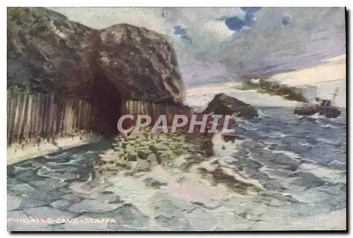 Ansichtskarte AK Pingalls Cave Staffa