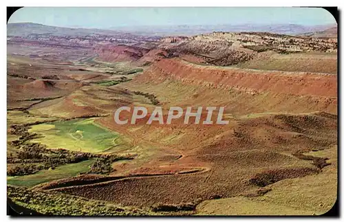 Moderne Karte Red Canons As Seen From Highway 28 Over South Pass