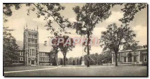 Ansichtskarte AK Library and art building Bowdoin college Brunswick Maine Bibliotheque