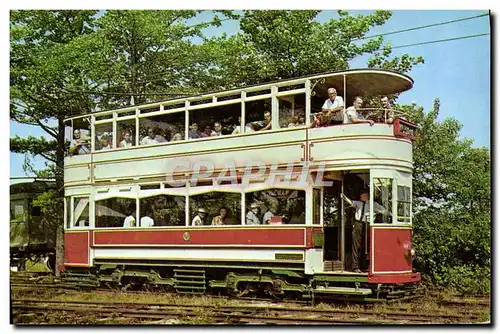 Cartes postales moderne Seashore Trolley Museum Kennebunkport Maine Typical of Double Deck Tram Cars Operated In British