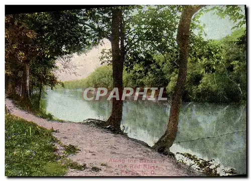 Cartes postales Along The Banke Of The Red River Fargo N D
