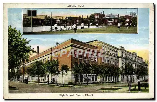 Ansichtskarte AK Athletic Field High School Cicero