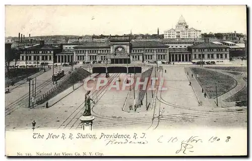 Cartes postales The New R R Station Providence R I