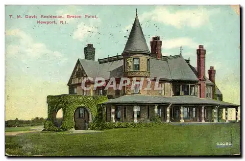 Cartes postales T M Davis Residence Breton Point Newport R I