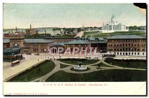 Cartes postales N Y N H H Station Capitol Providence R I