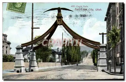 Cartes postales Eagle Gate Salt Lake City Utah Aigle