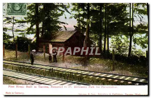 Cartes postales First House Built In Tacoma Removed To Pt Definance Park for Preservation